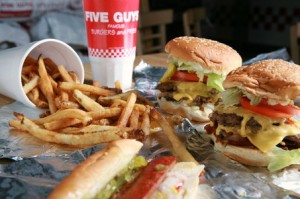 Five Guys Cheeseburger Restaurant | Chicklets in the Kitchen