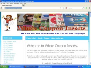 Whole Coupon Inserts Website