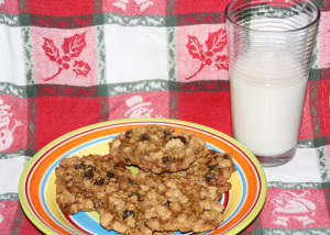 Oatmeal Cookies, Milk 