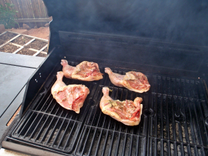 Chicken on the Grill by Connie Cockrell