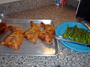 Grilled Chicken and Asparagus by Connie Cockrell