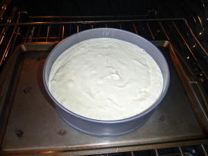 Cheesecake ready to bake 